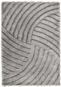 Dallas Silver Grey Shaggy Rug