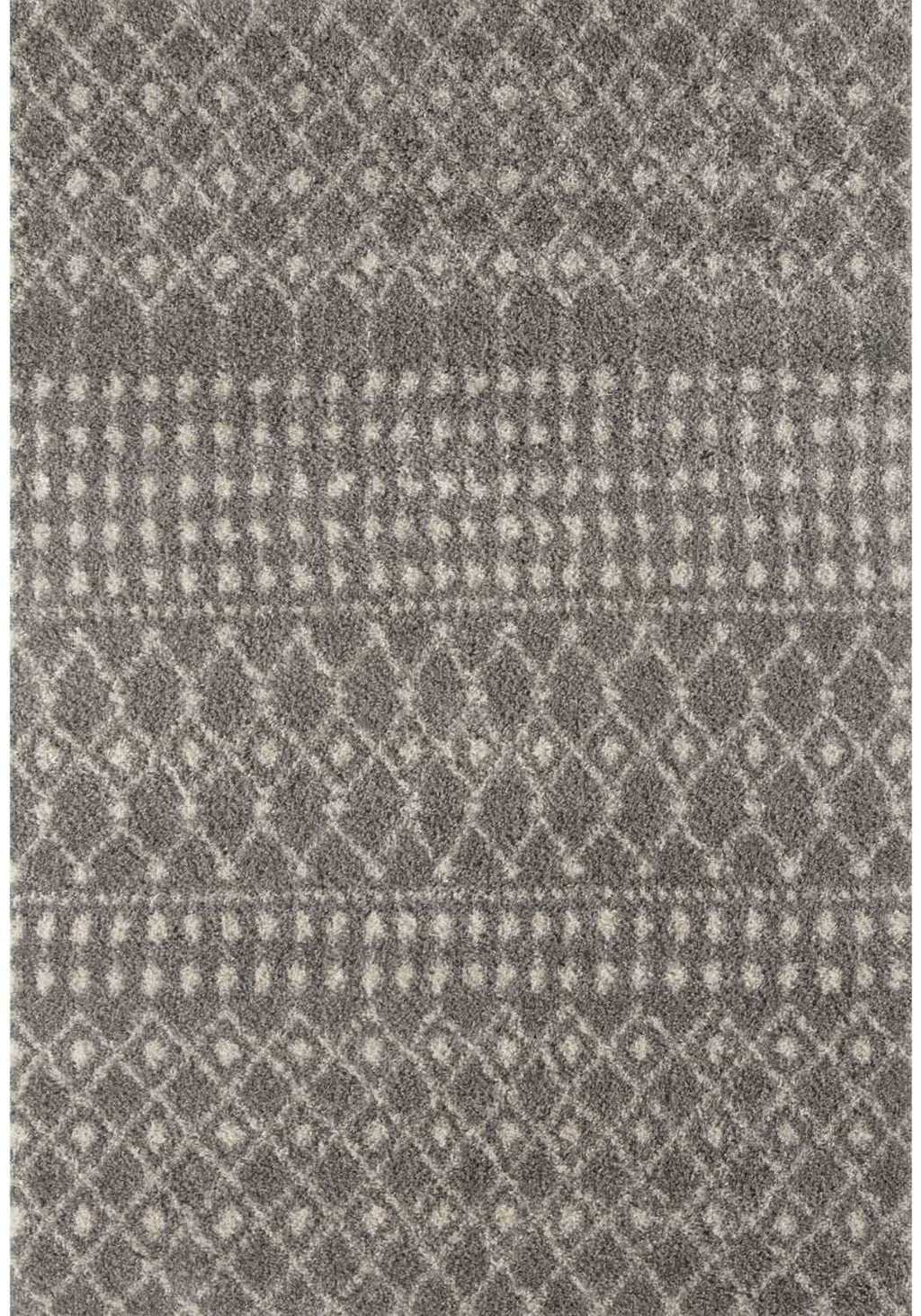 Moroccan Grey Shaggy Rug | 1010