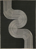 Urban Outdoor Rug Black & Beige | 1010