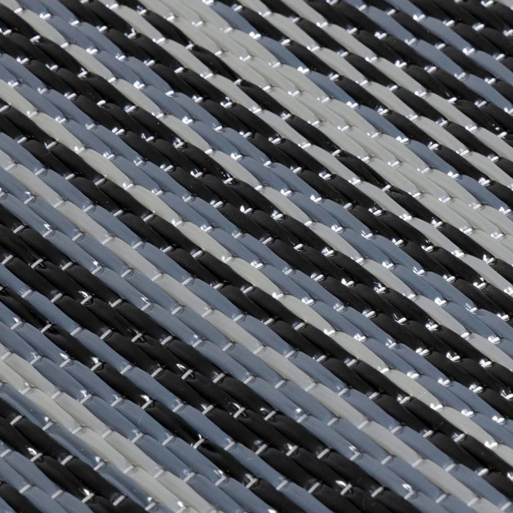 Rainbow Outdoor Rug Dark Grey | 1020
