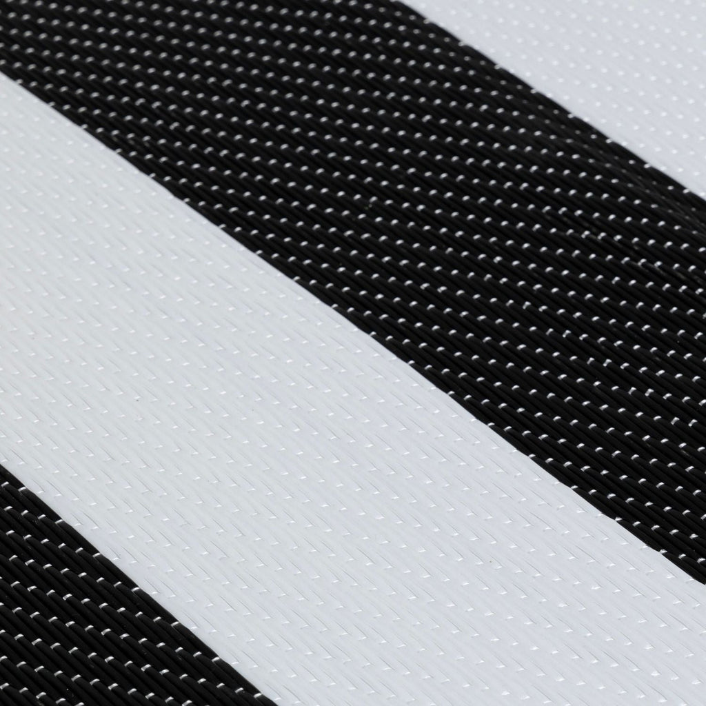 Rainbow Outdoor Rug Black & White | 1030