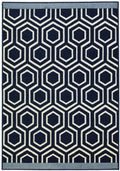 Maestro Honeycomb Navy Rug | 3035 X011
