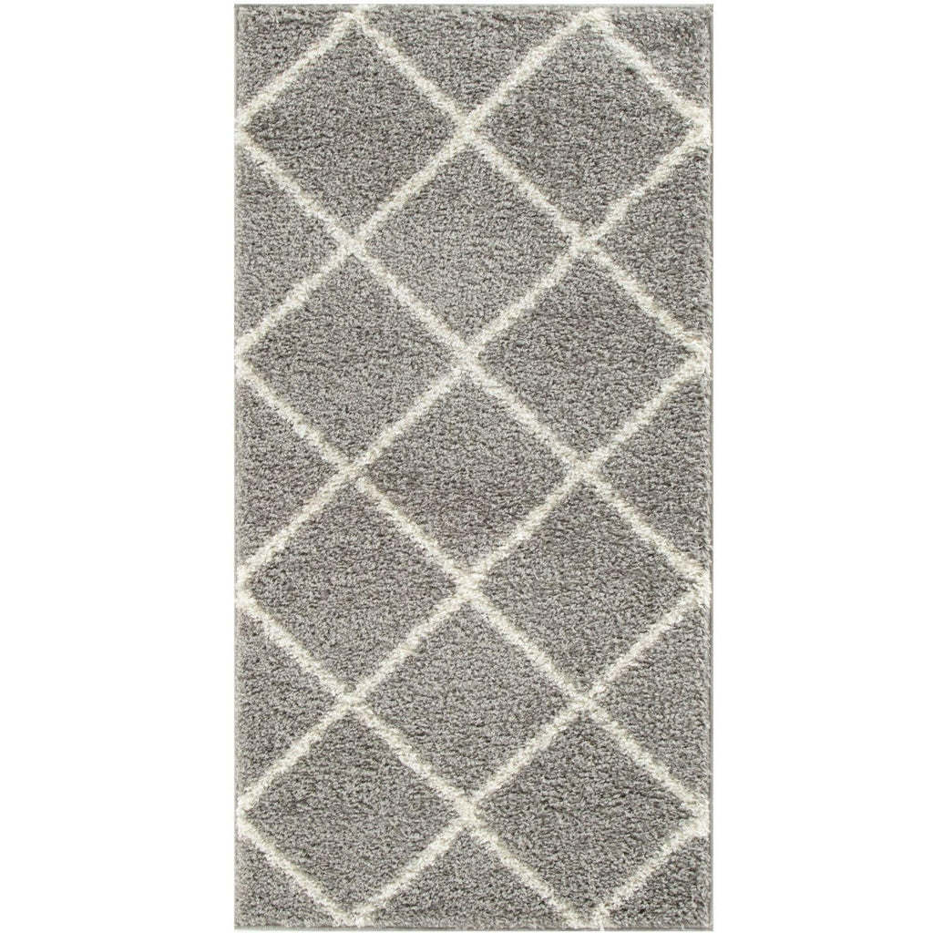 Moroccan Grey Shaggy Rug | 510