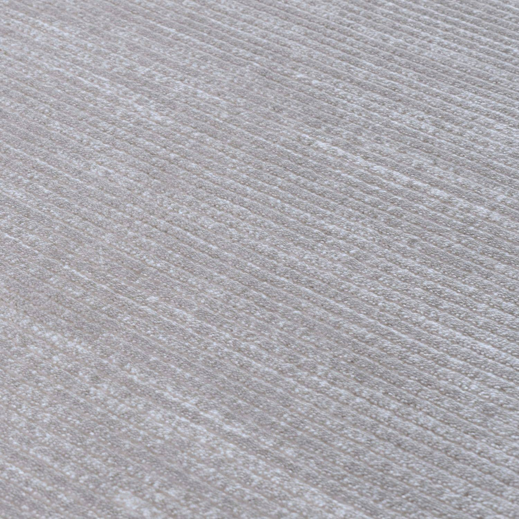 Carmel Grey-Cream Striped Rug | 6020