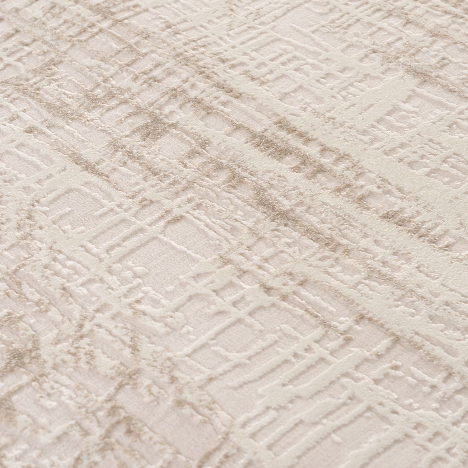 Carmel Cream-Beige Abstract Rug | 6030