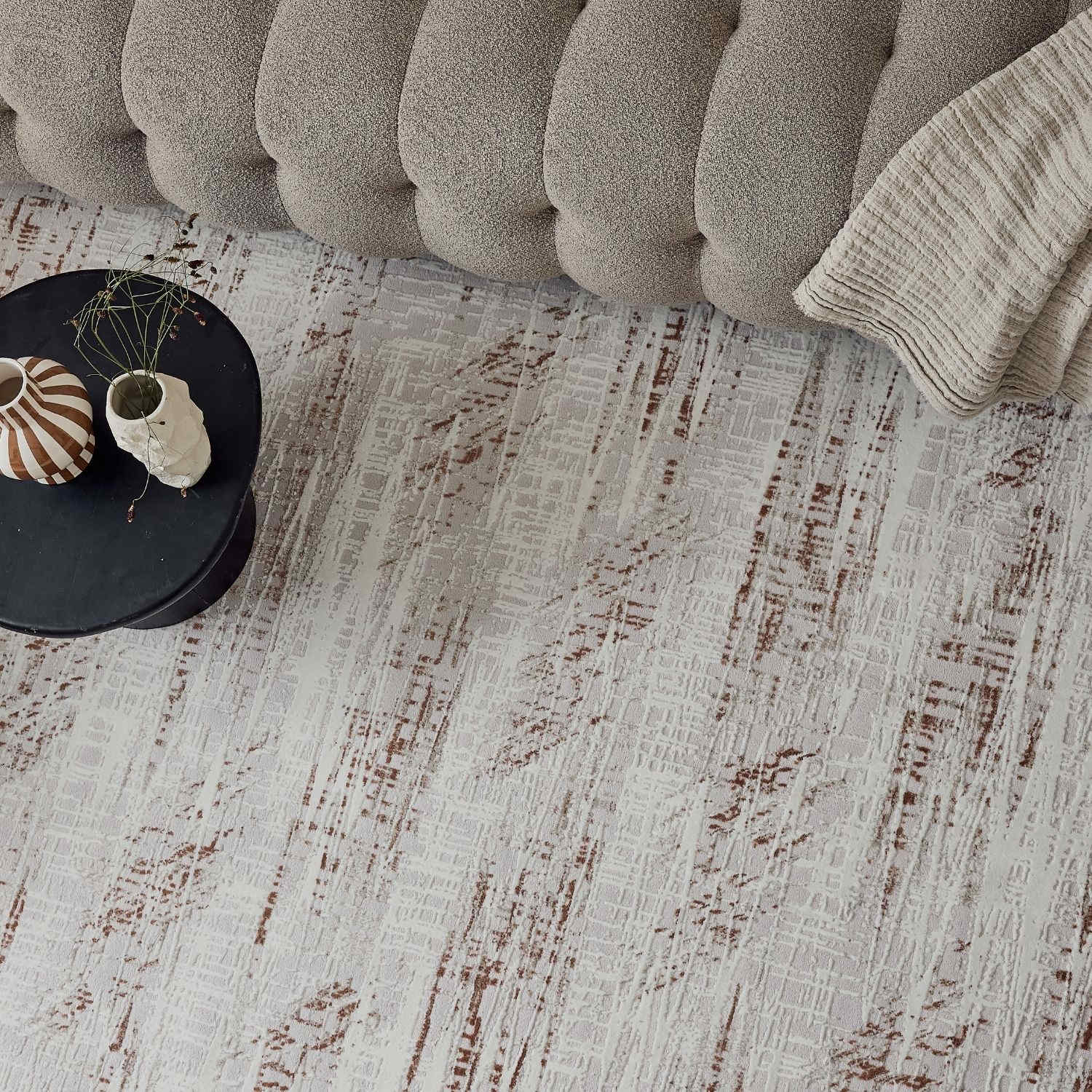 Carmel Cream-Terra Abstract Rug | 6030