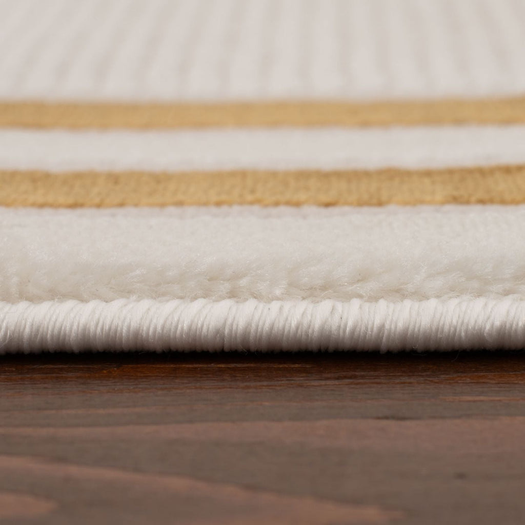 Carmel Cream-Gold Bordered Rug | 6060