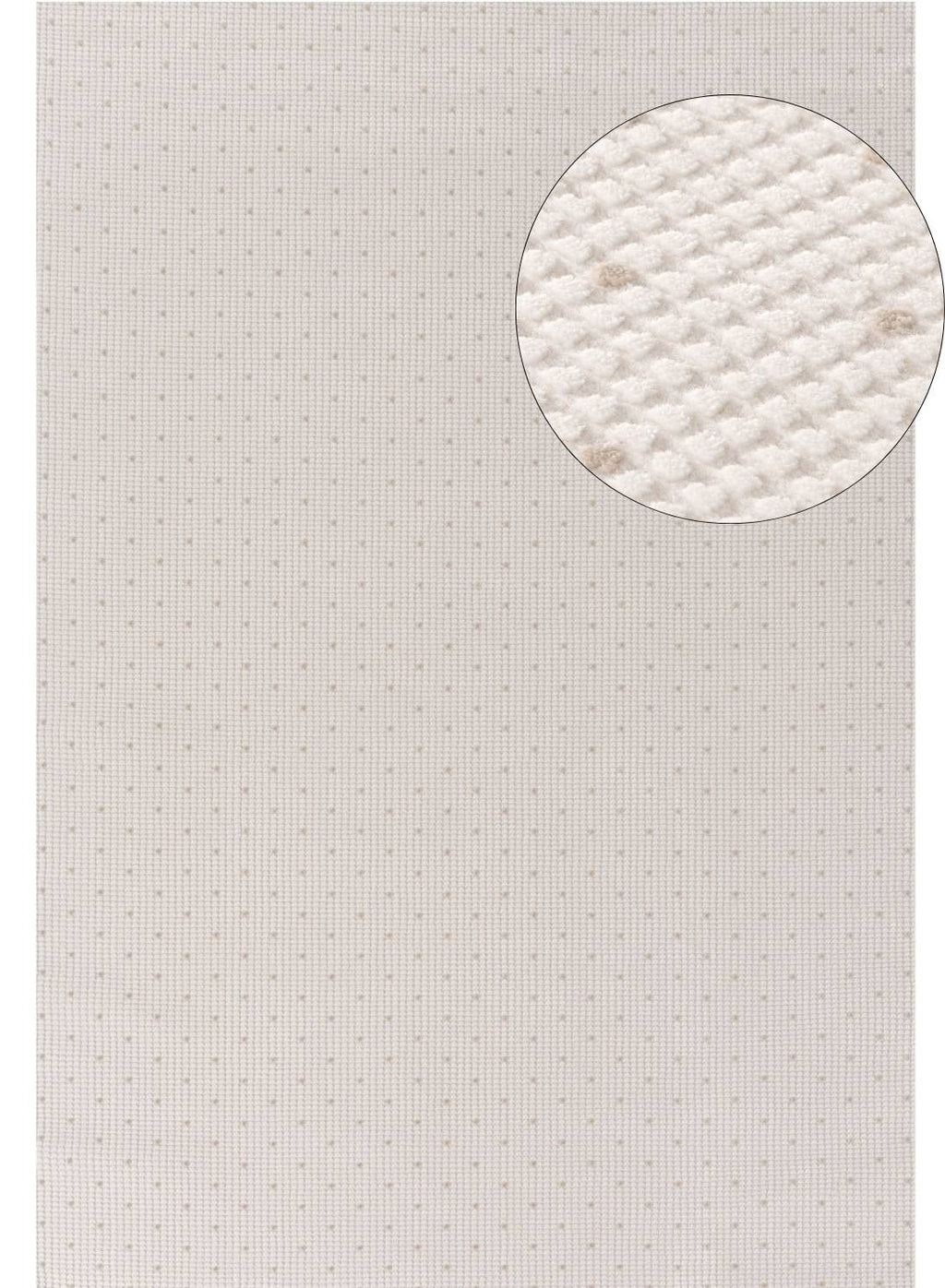 Carmel Cream-Beige Dots Rug | 6080