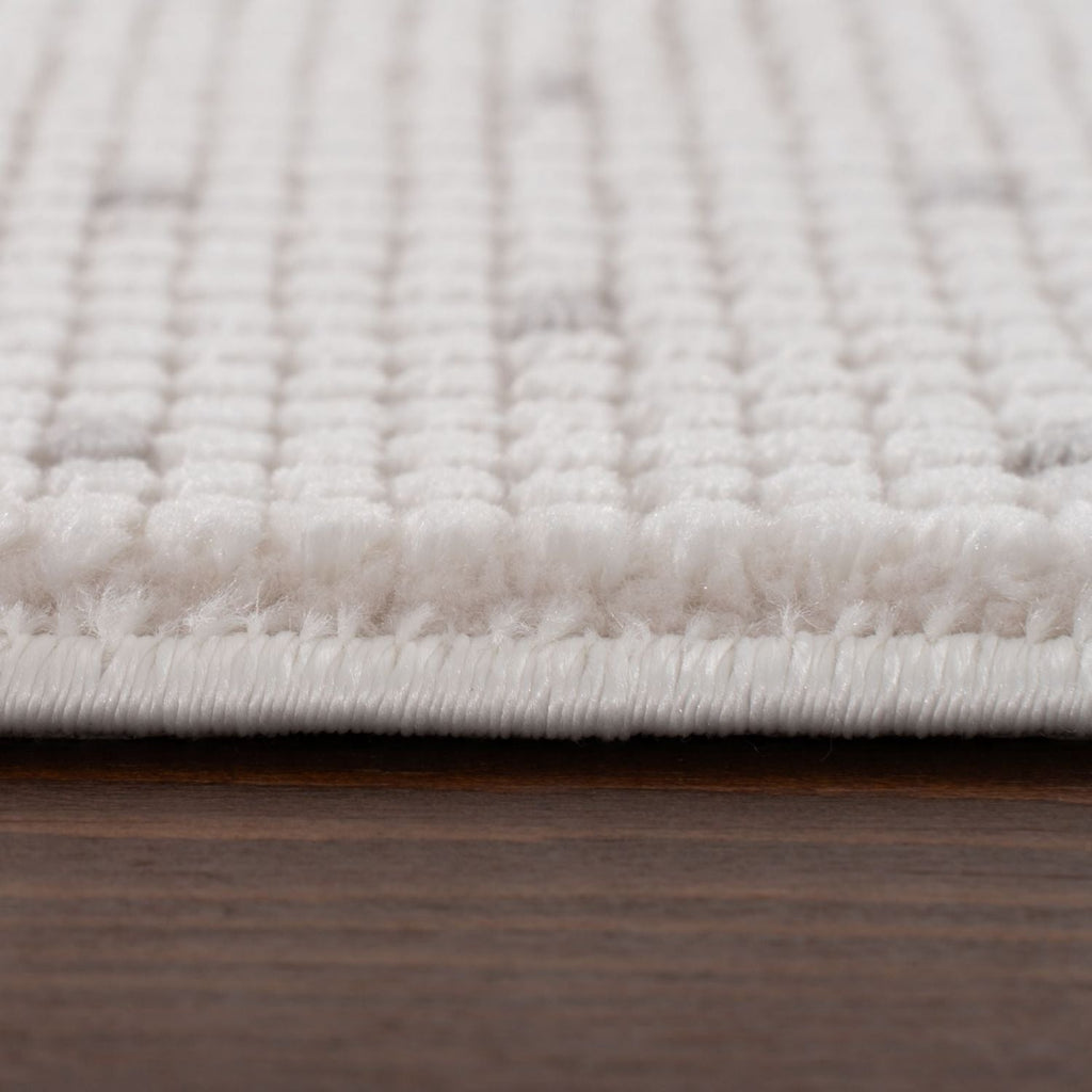 Carmel Cream-Grey Dots Rug | 6080