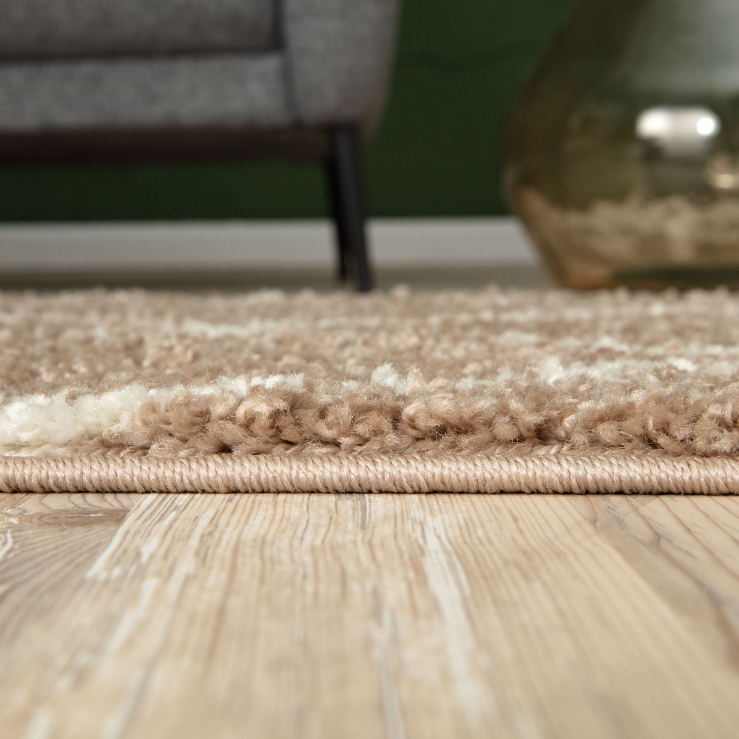 Moroccan Beige Shaggy Rug | 620