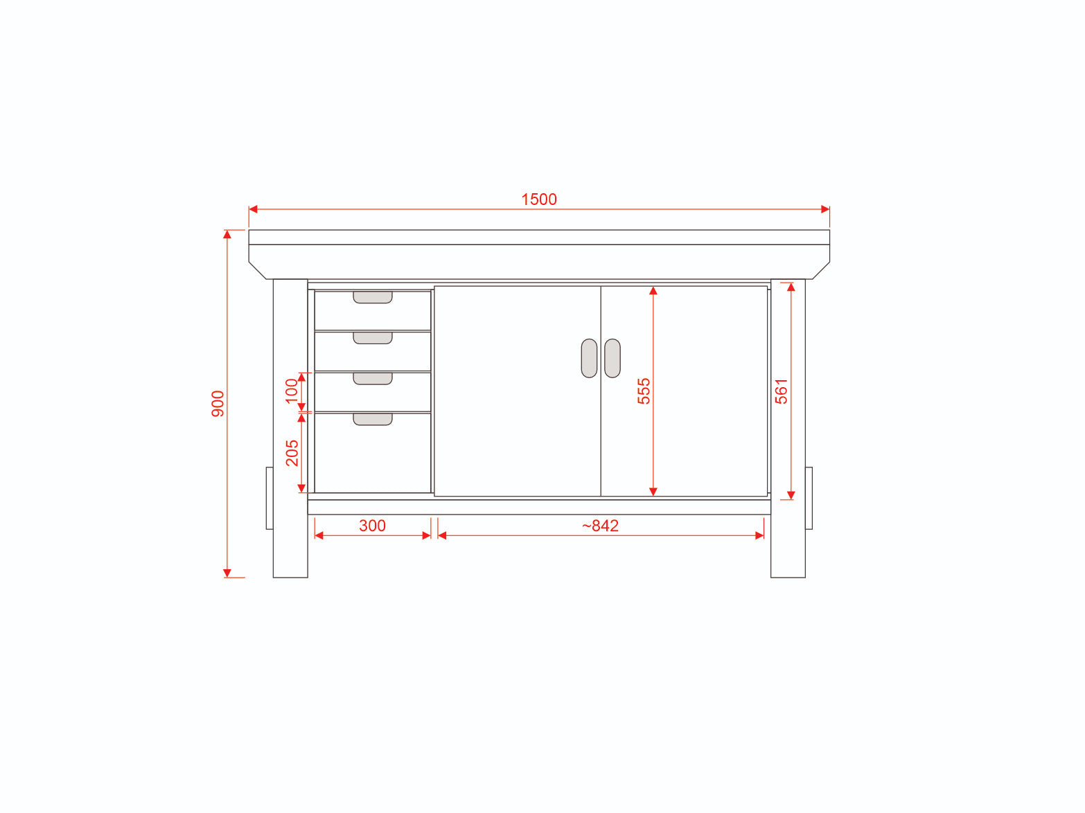 Acorn Heavy-duty Cupboard Workbench (V.1)