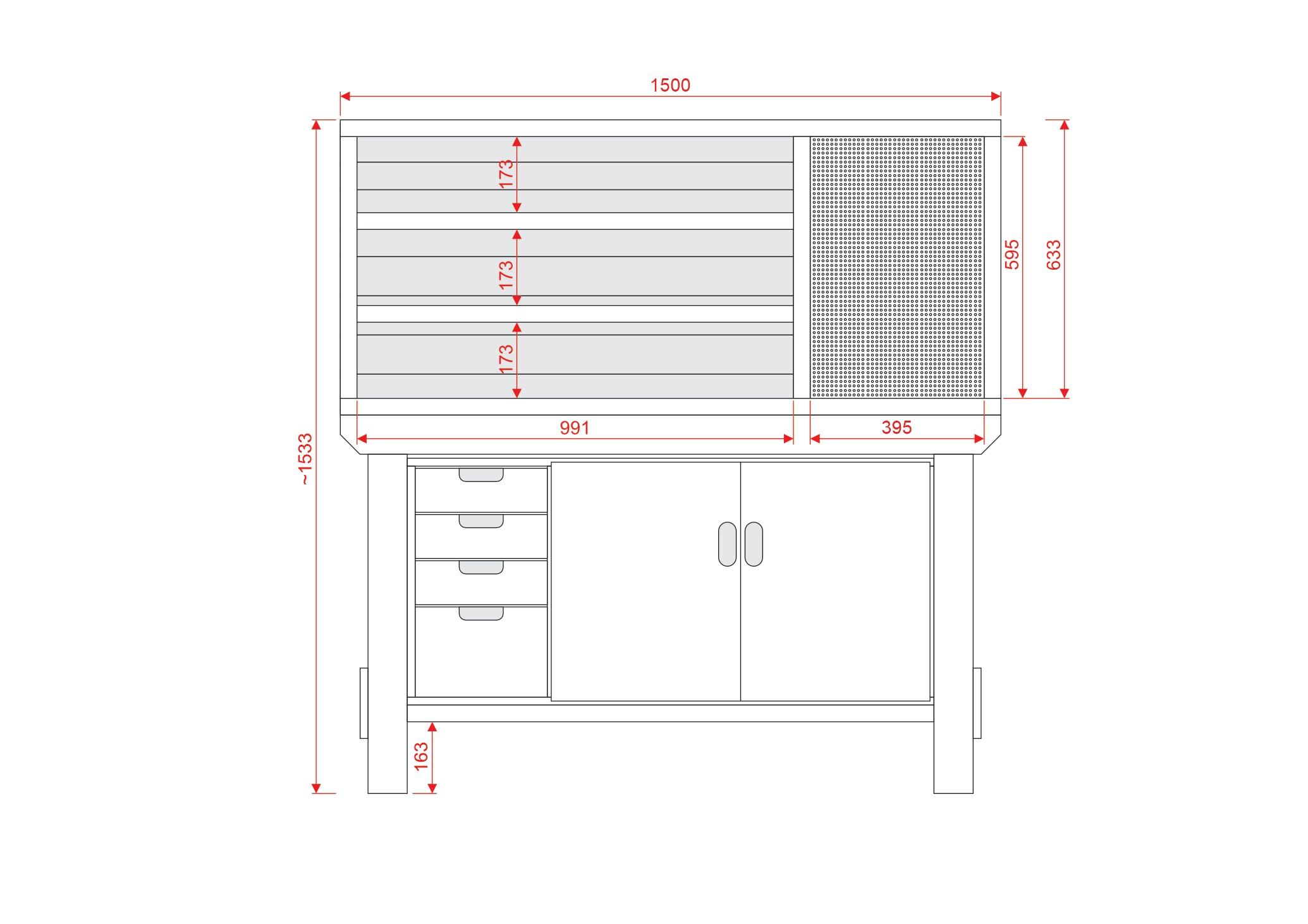 Acorn Heavy-duty Cupboard Workbench (V.1)