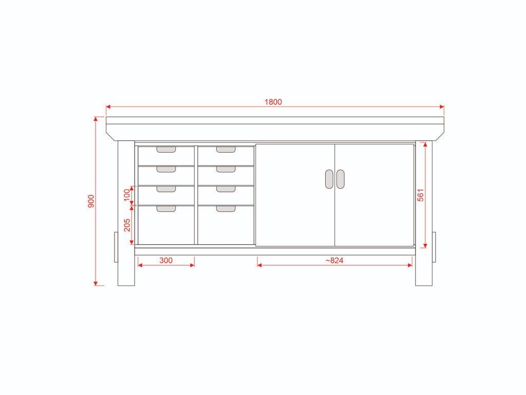 Acorn Heavy-duty Cupboard Workbench (V.1)