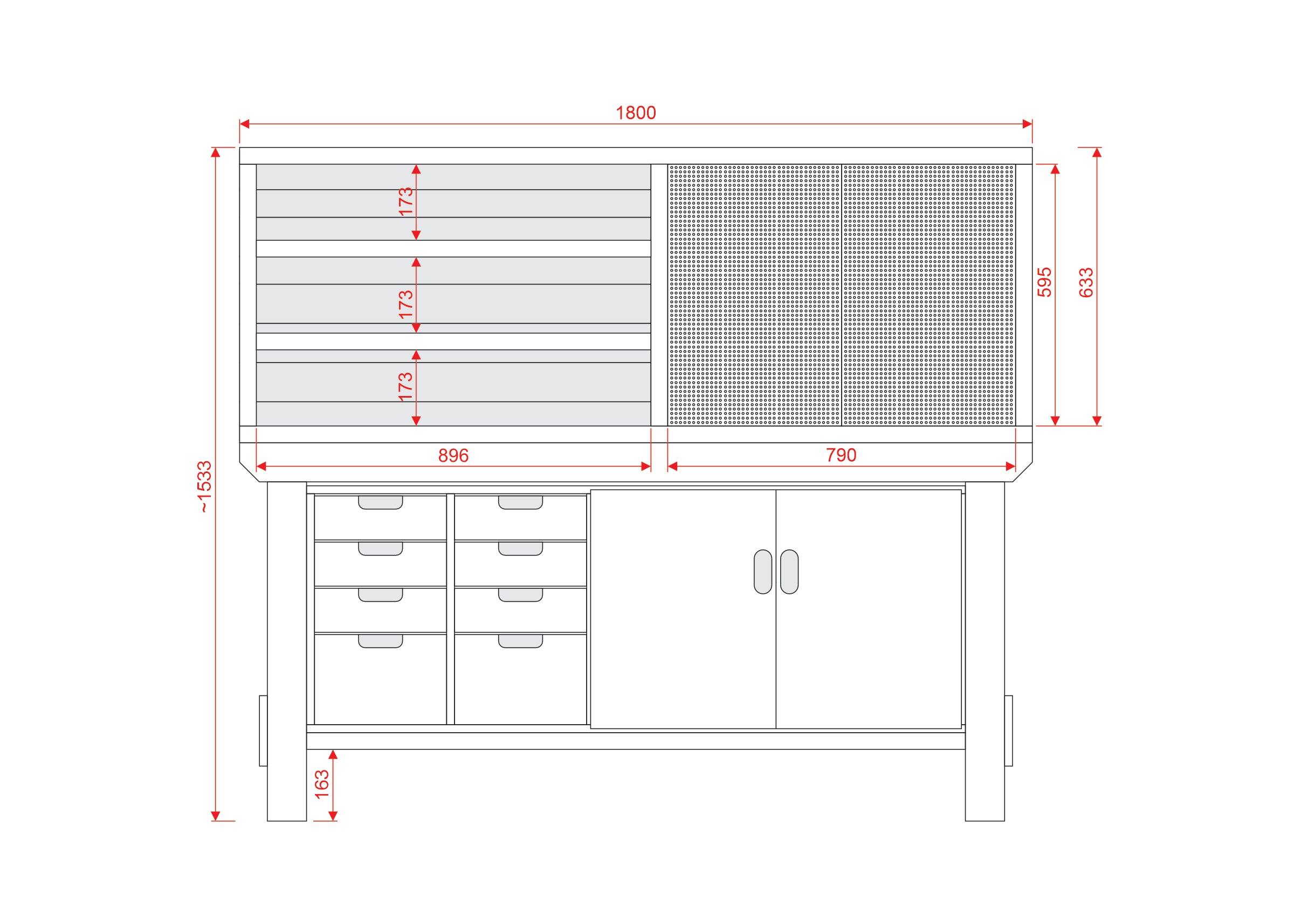 Acorn Heavy-duty Cupboard Workbench (V.1)
