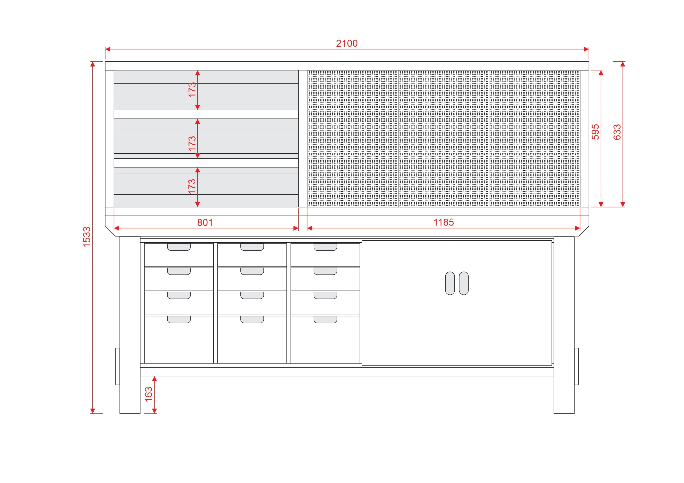 Acorn Heavy-duty Cupboard Workbench (V.1)