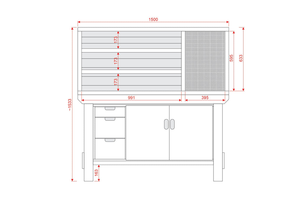 Acorn Heavy-duty Cupboard Workbench (V.2)