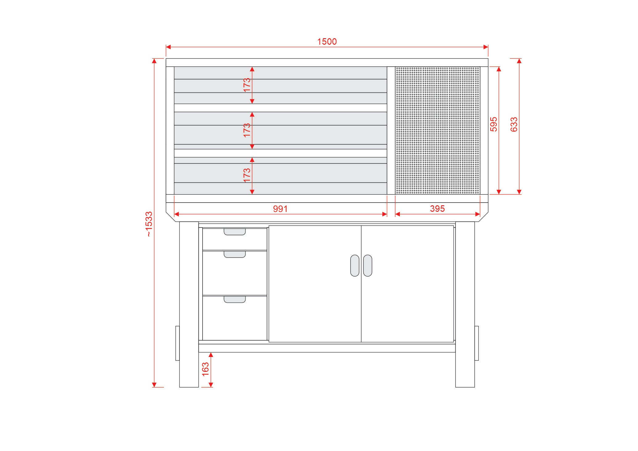 Acorn Heavy-duty Cupboard Workbench (V.2)