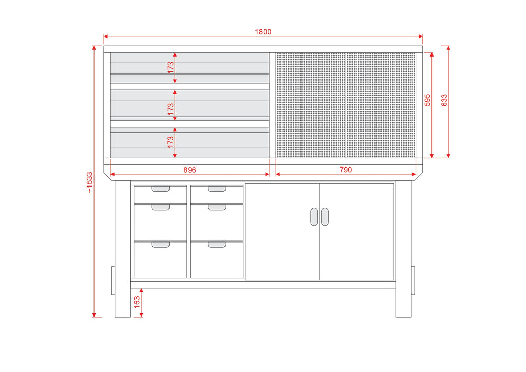 Acorn Heavy-duty Cupboard Workbench (V.2)
