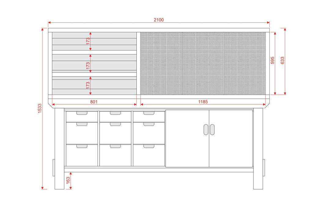 Acorn Heavy-duty Cupboard Workbench (V.2)