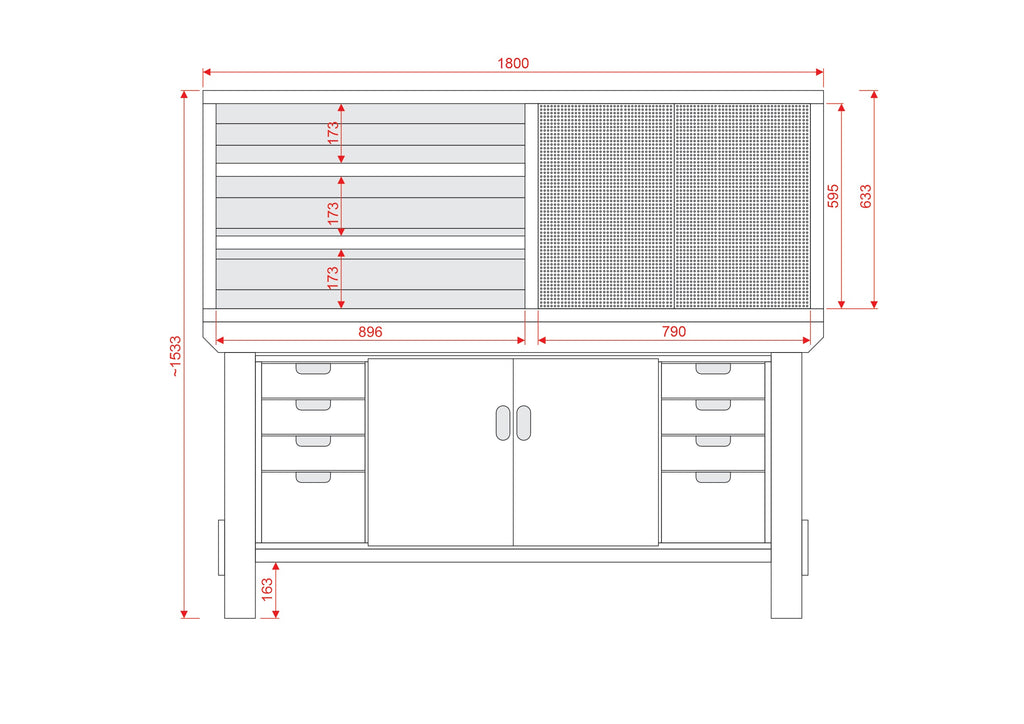 Acorn Heavy-duty Cupboard Workbench (V.4)