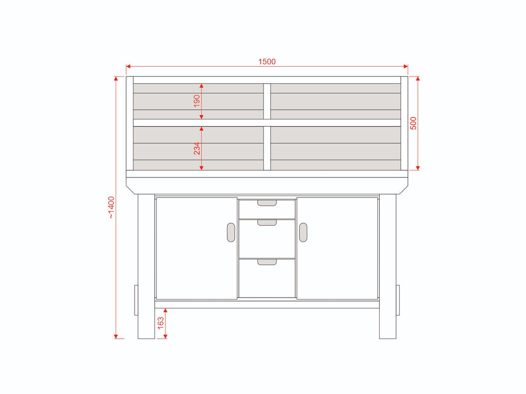 Acorn Heavy-duty Cupboard Workbench (V.6)