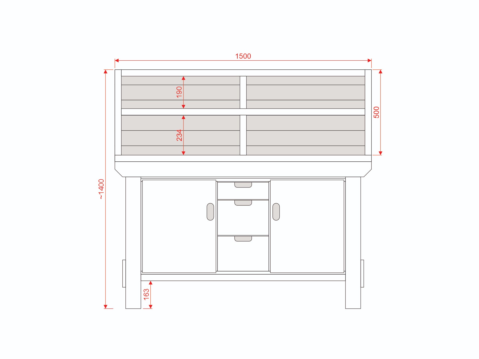 Acorn Heavy-duty Cupboard Workbench (V.6)