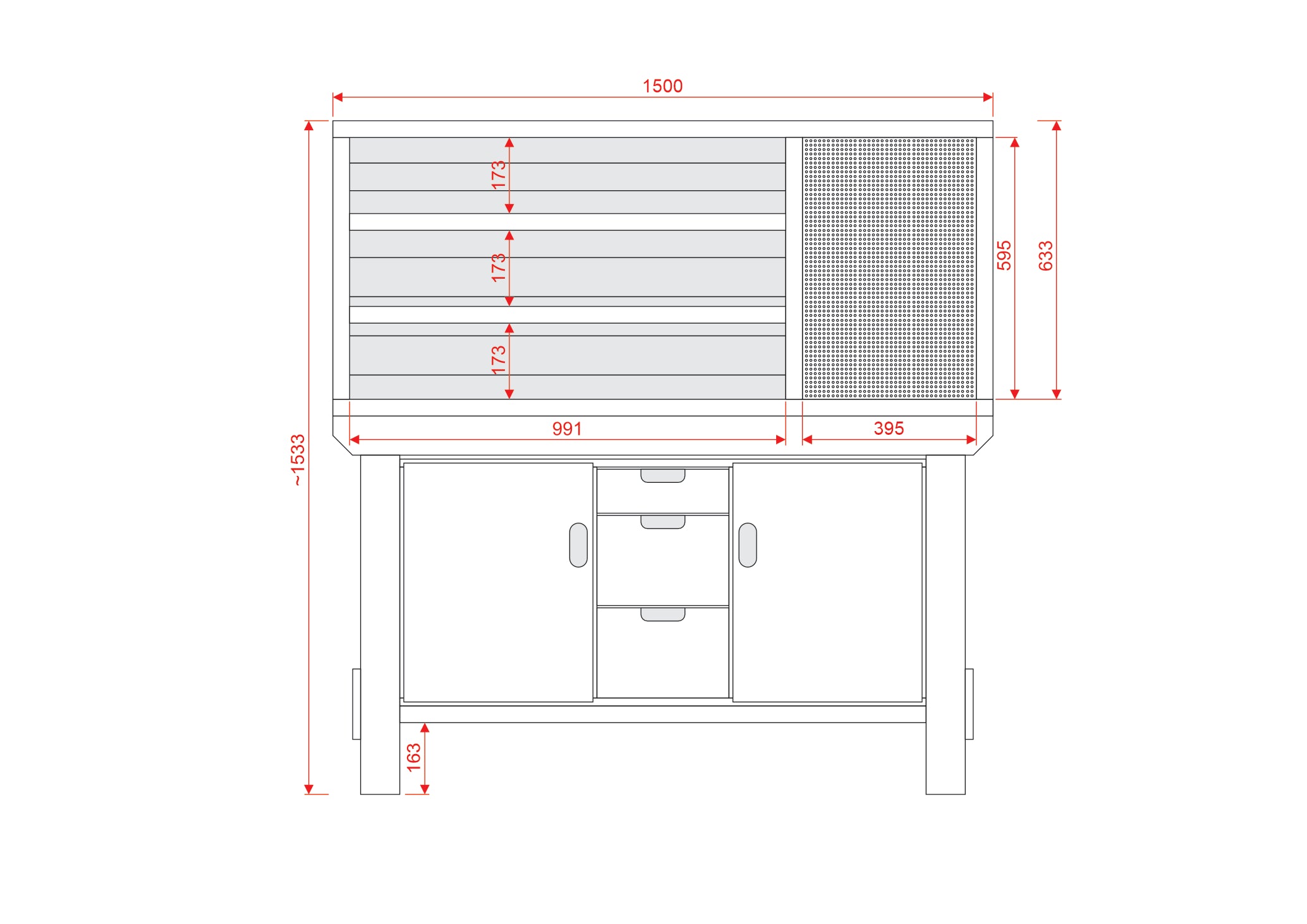 Acorn Heavy-duty Cupboard Workbench (V.6)