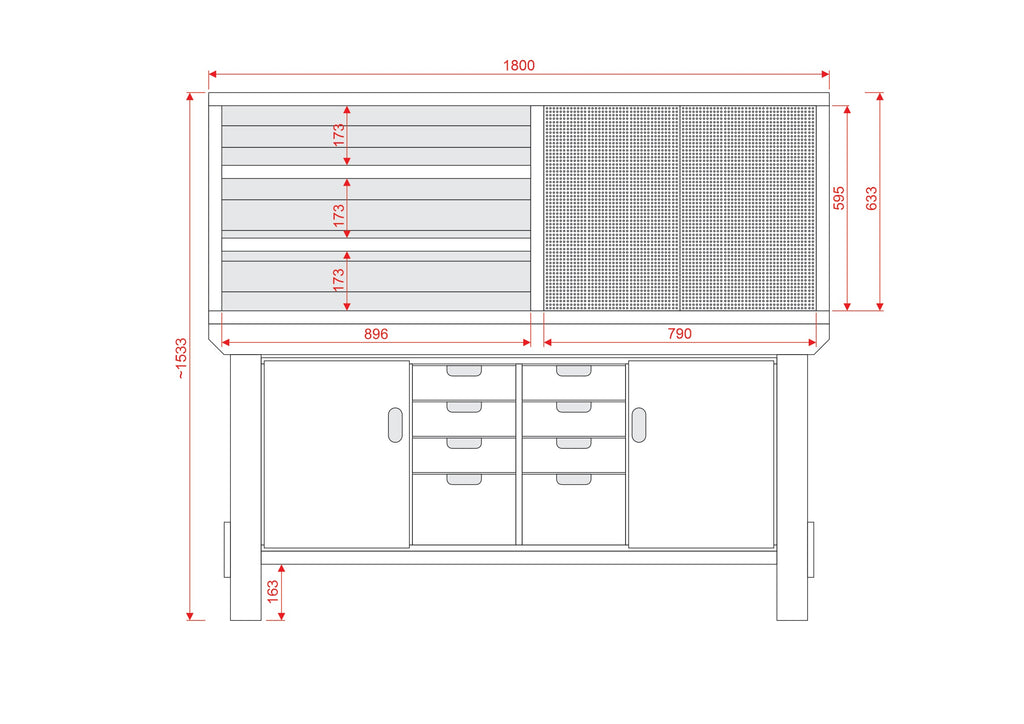 Acorn Heavy-duty Cupboard Workbench (V.6)