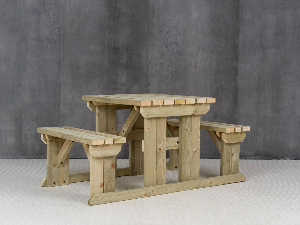 Abies Picnic Table and Benches Set