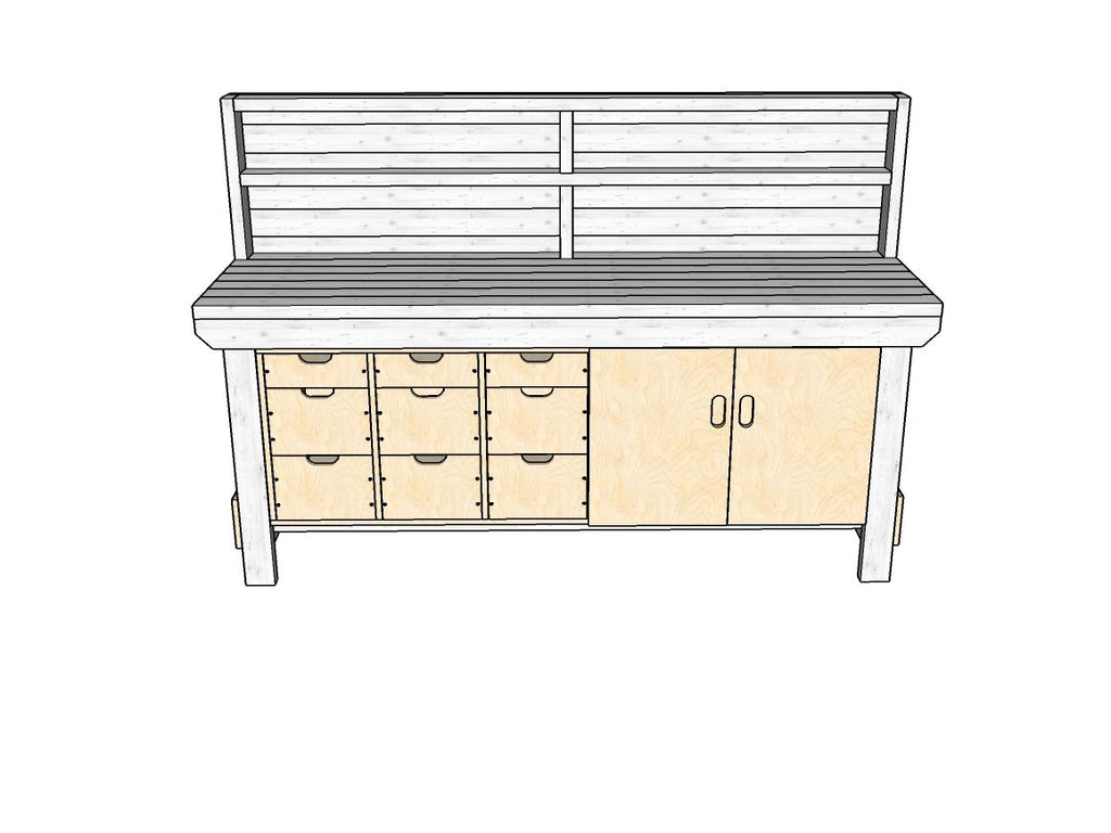 Acorn Heavy-duty Cupboard Workbench (V.2)