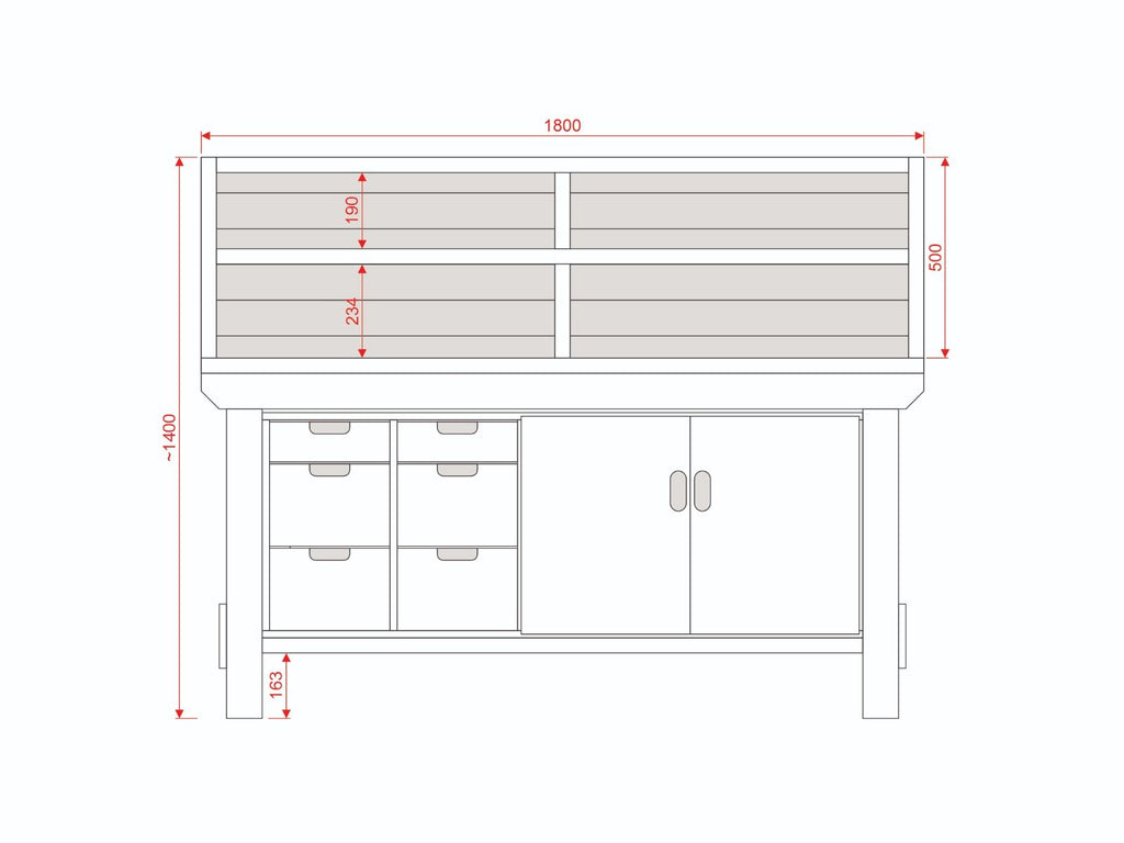 Acorn Heavy-duty Cupboard Workbench (V.2)
