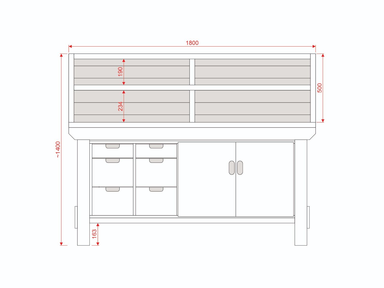 Acorn Heavy-duty Cupboard Workbench (V.2)