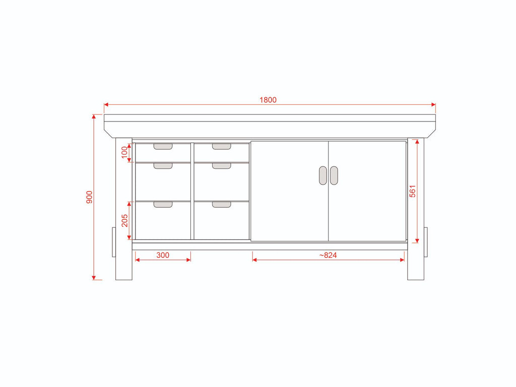 Acorn Heavy-duty Cupboard Workbench (V.2)