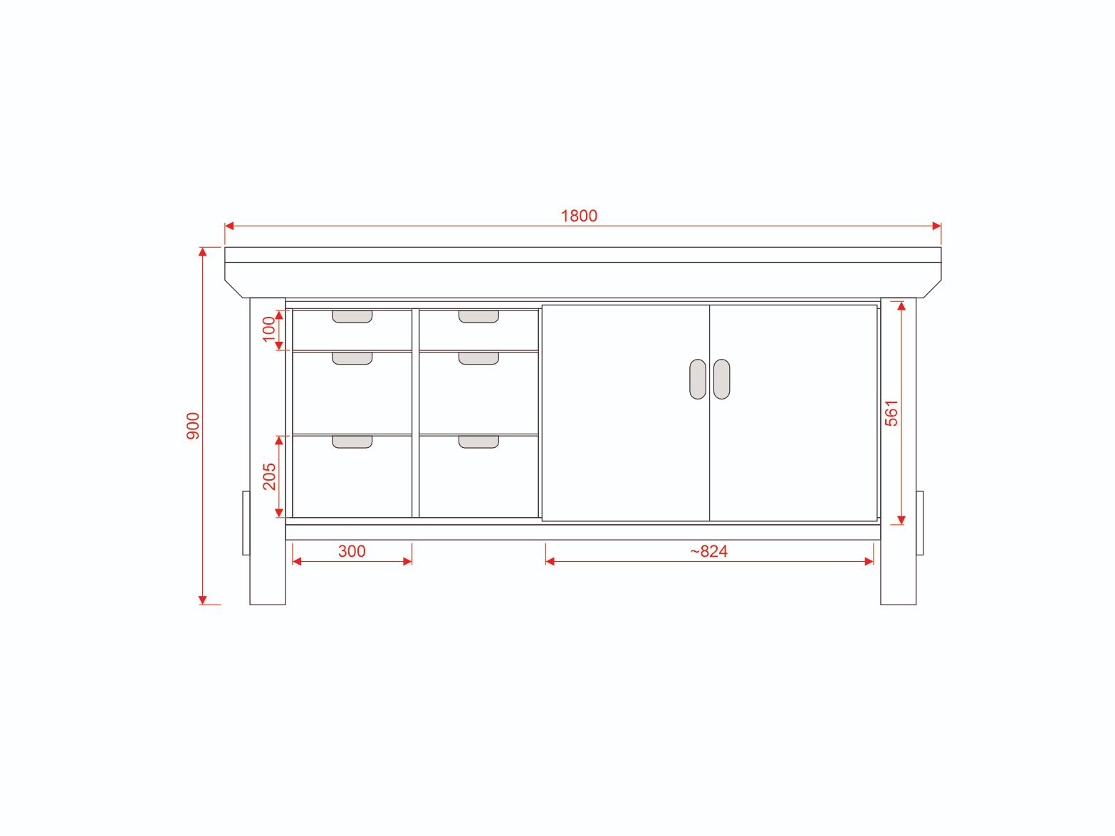 Acorn Heavy-duty Cupboard Workbench (V.2)