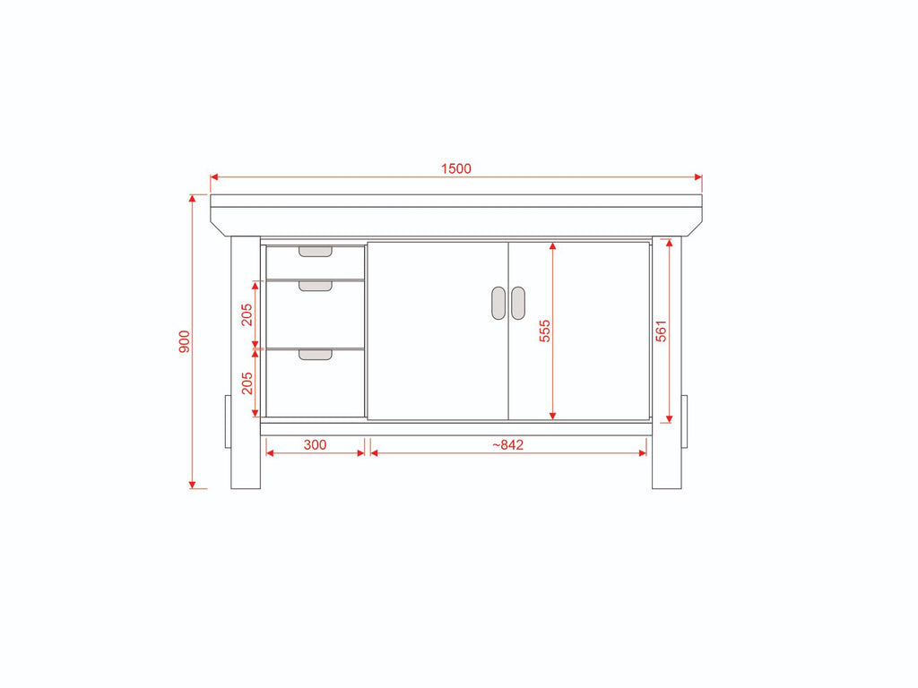 Acorn Heavy-duty Cupboard Workbench (V.2)