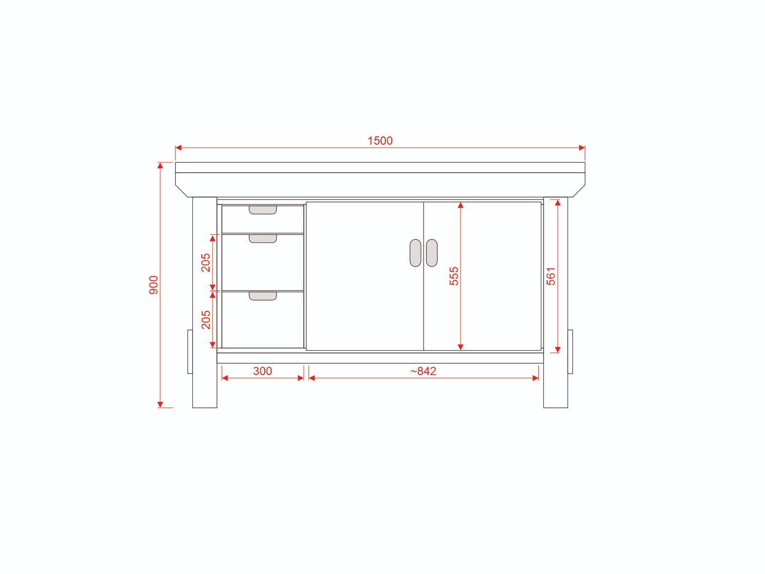 Acorn Heavy-duty Cupboard Workbench (V.2)