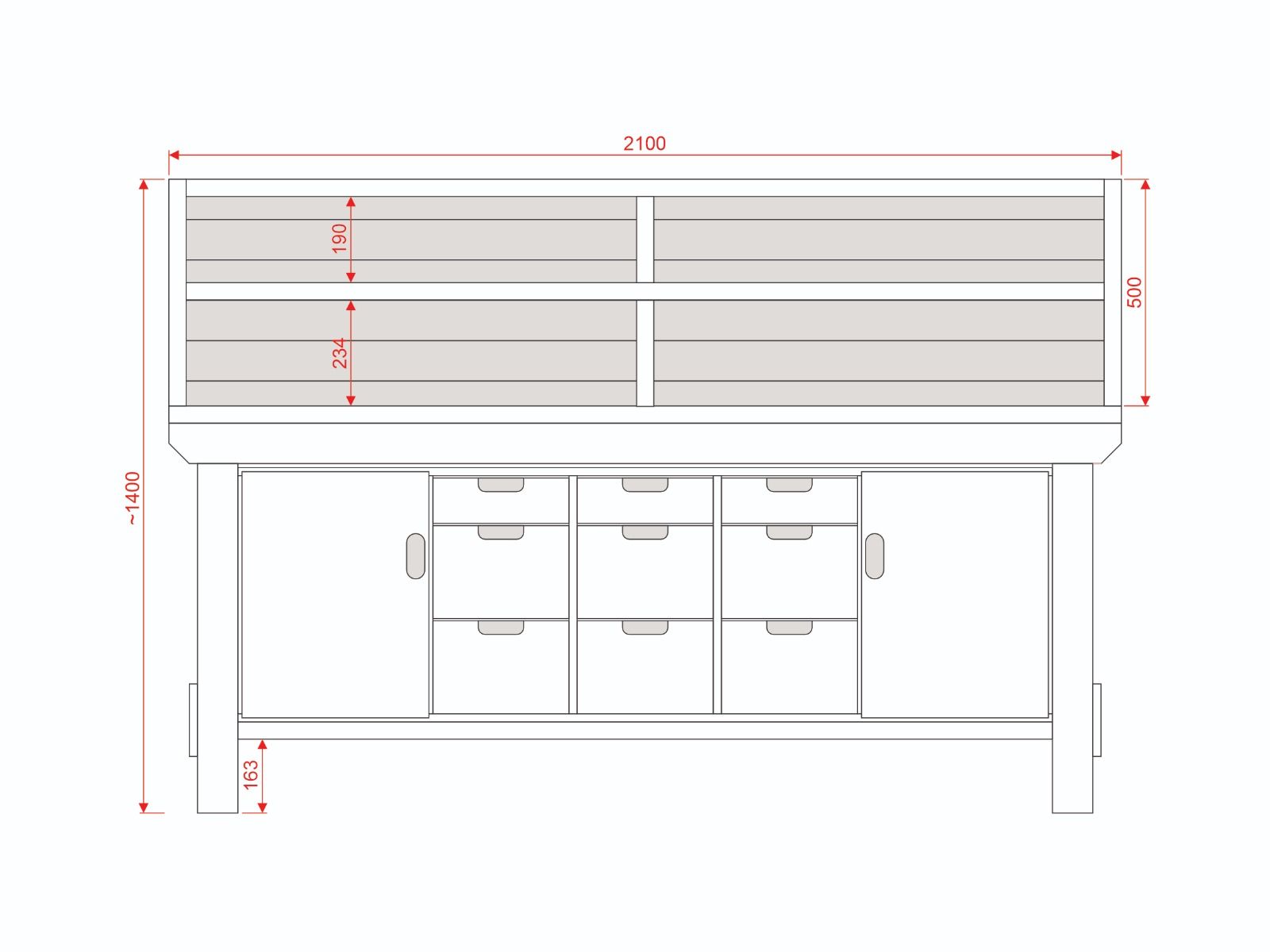 Acorn Heavy-duty Cupboard Workbench (V.5)