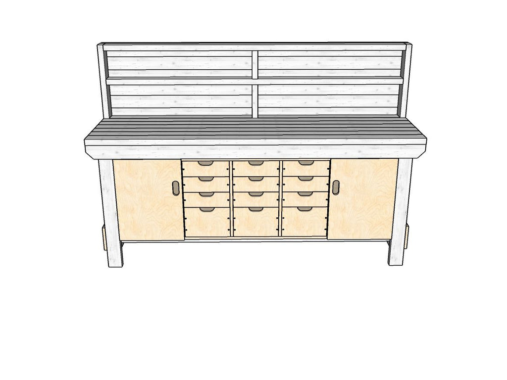 Acorn Heavy-duty Cupboard Workbench (V.6)