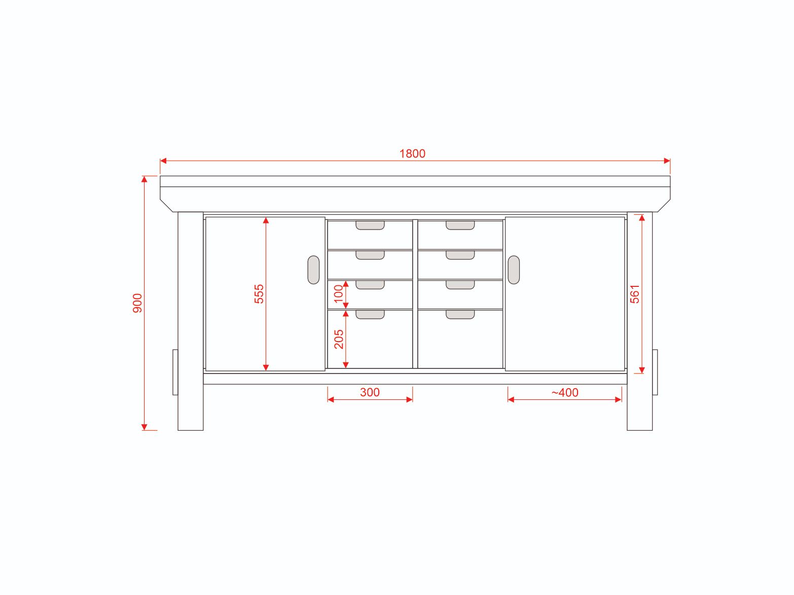 Acorn Heavy-duty Cupboard Workbench (V.6)