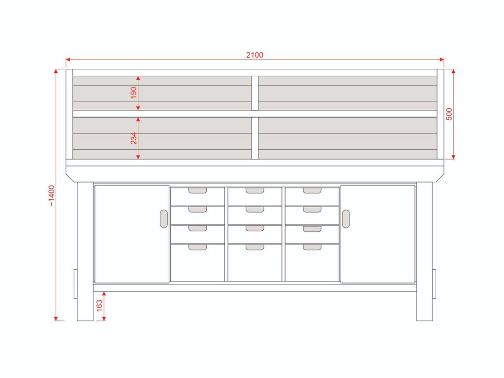 Acorn Heavy-duty Cupboard Workbench (V.6)