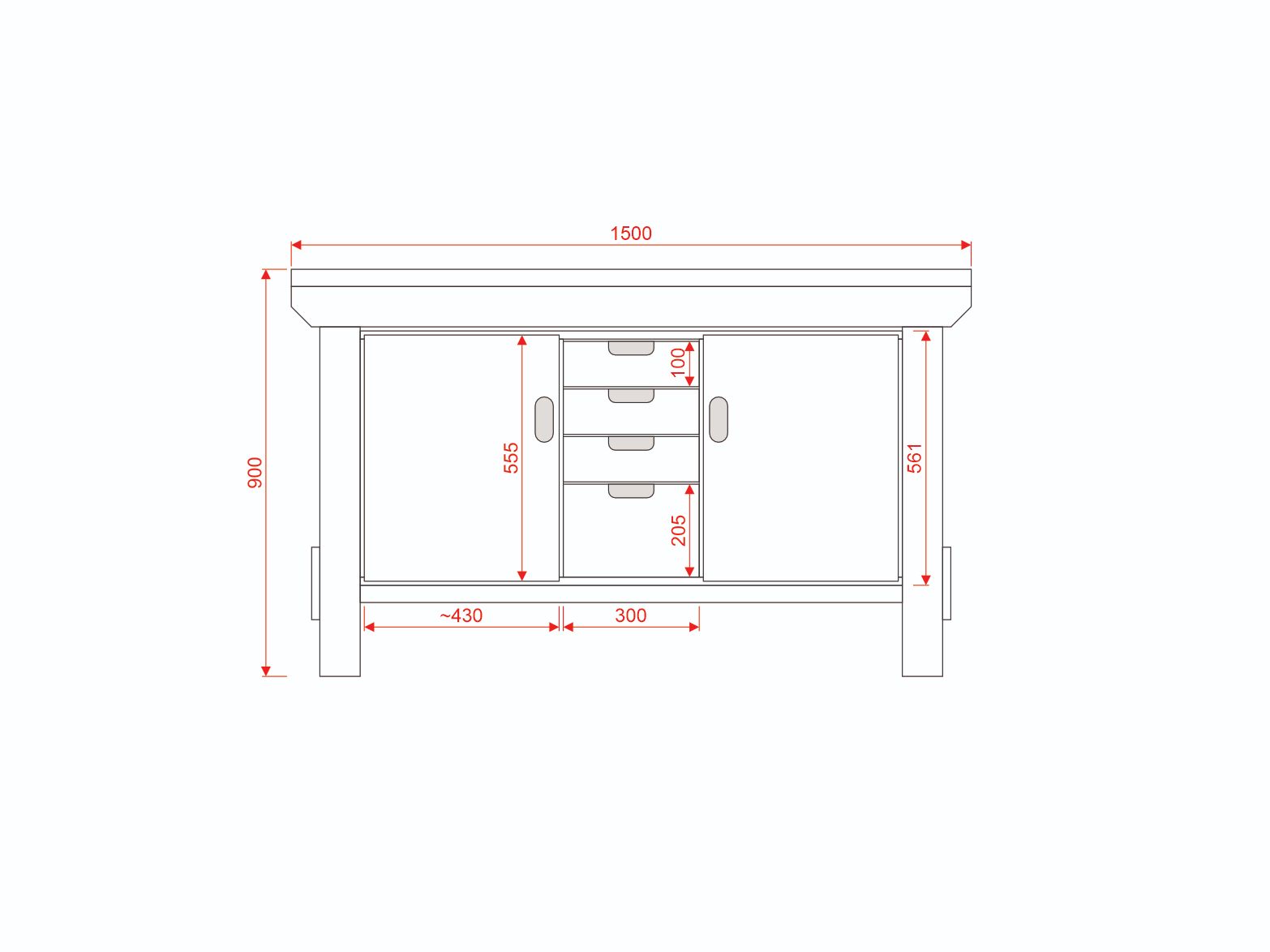 Acorn Heavy-duty Cupboard Workbench (V.6)