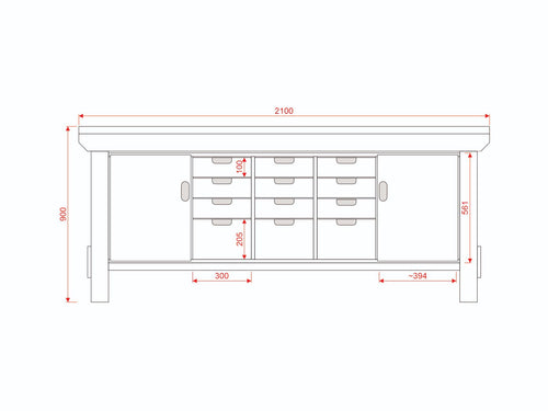 Acorn Heavy-duty Cupboard Workbench (V.6)