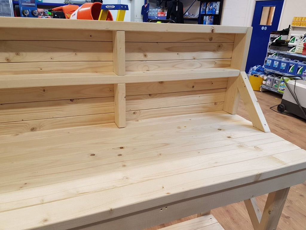 Acorn Wooden Workbench With Back Panel