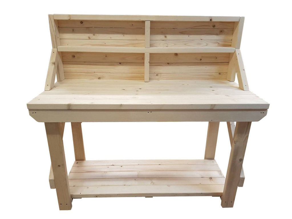 Acorn Wooden Workbench With Back Panel