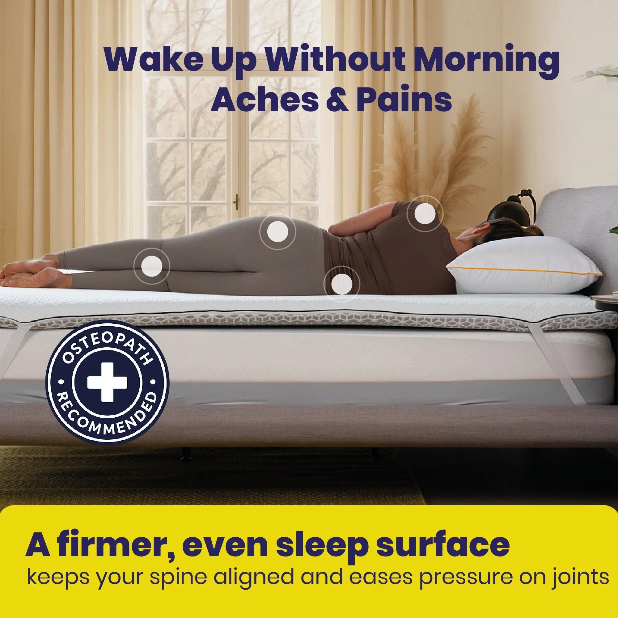 Brightr®  Titan 2 in 1 Mattress Firm Mattress Topper  - Medium/Firm