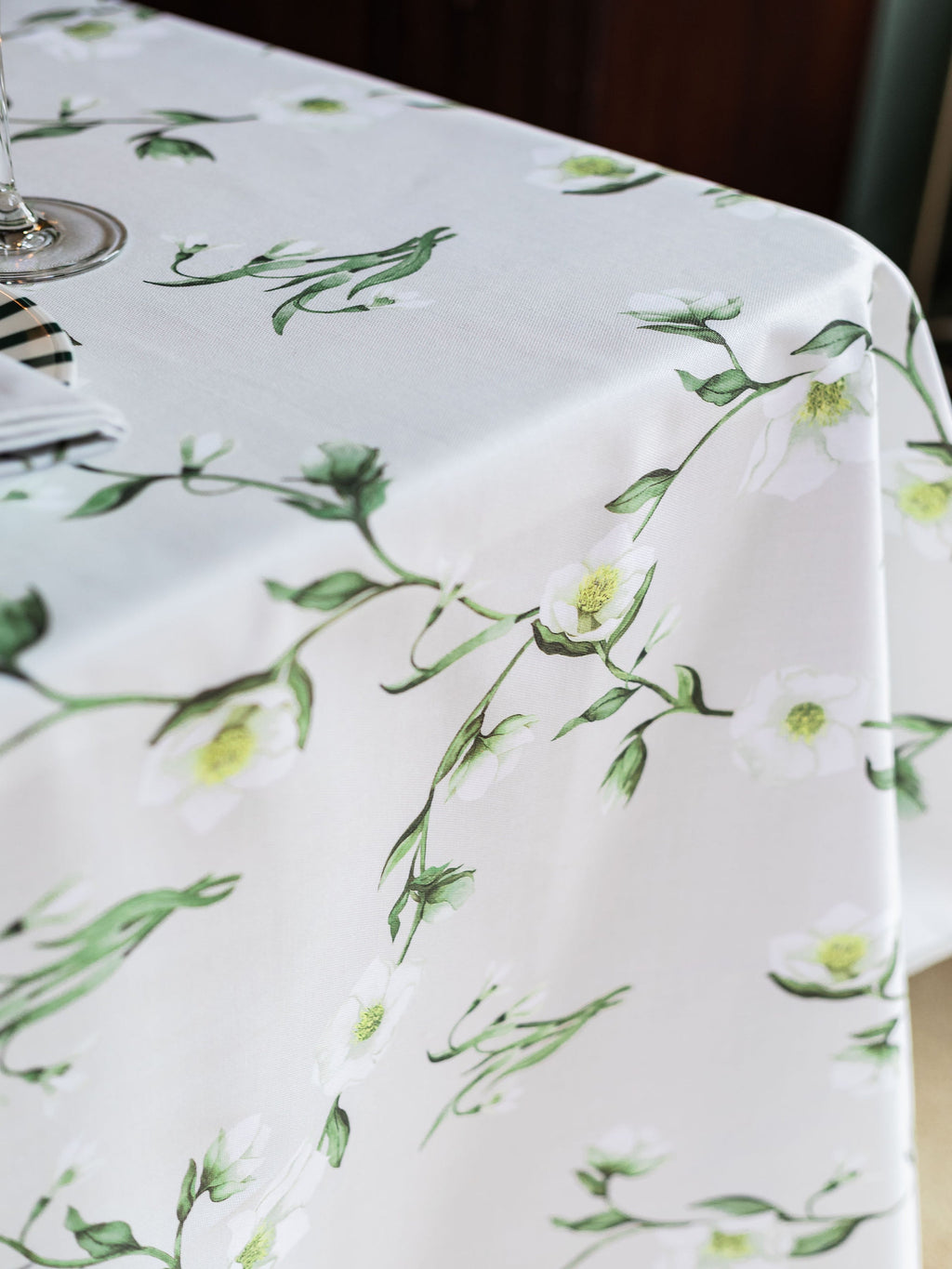 Snowdrop and Hellebore Tablecloth