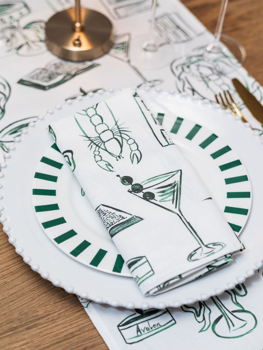 Just A Girl Napkins (Pair)