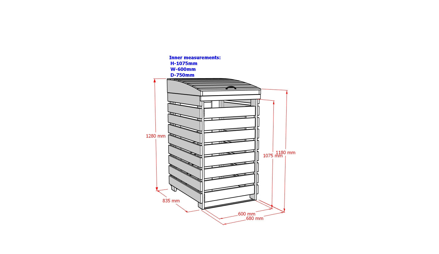 Binbreeze Wheelie Bin Storage Unit