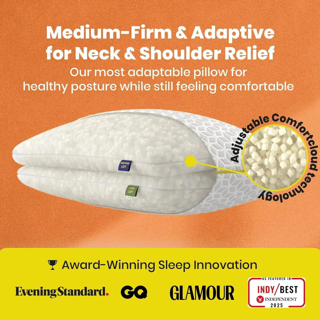 Brightr® Luna adjustable memory foam pillow bundle