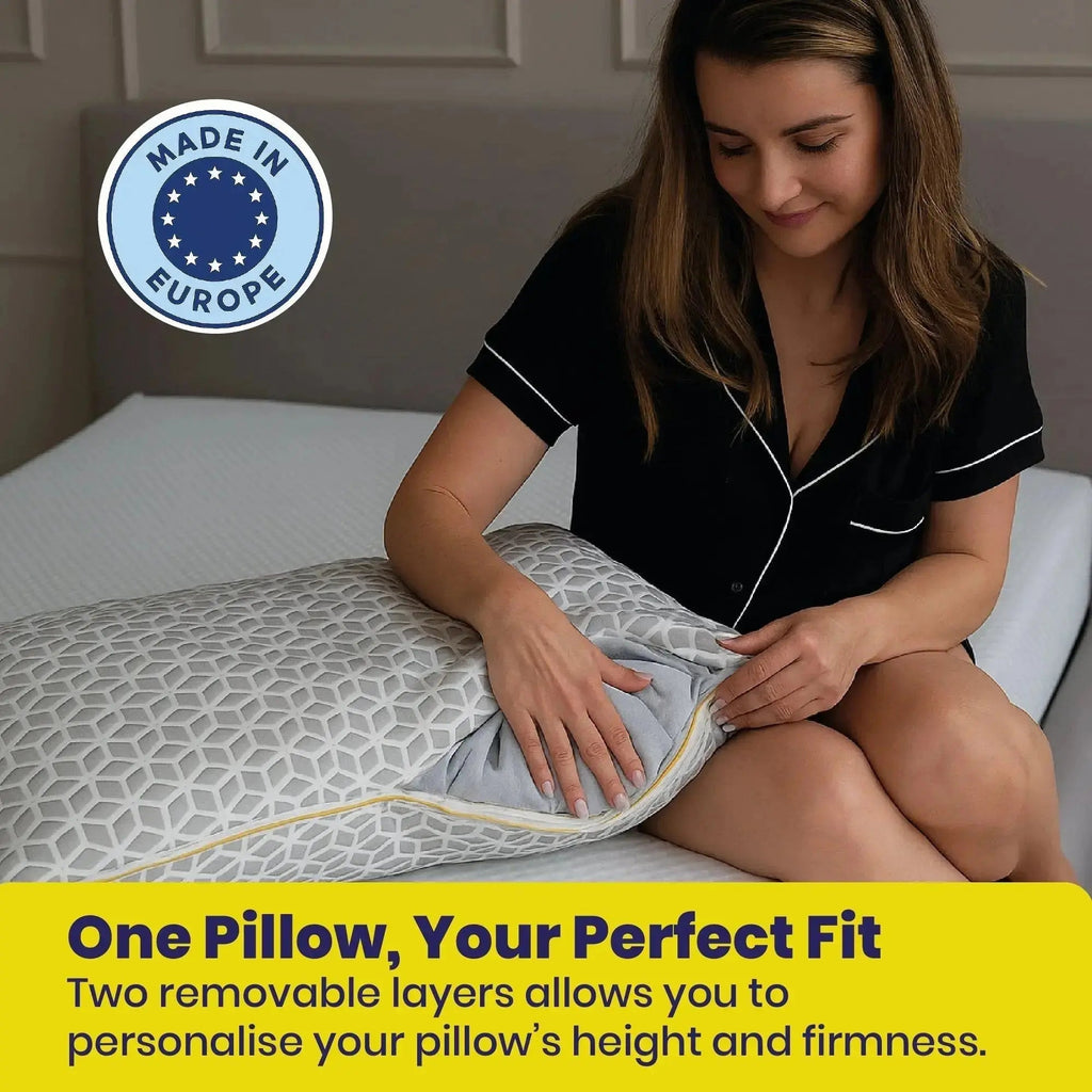 Brightr® Luna adjustable memory foam pillow bundle